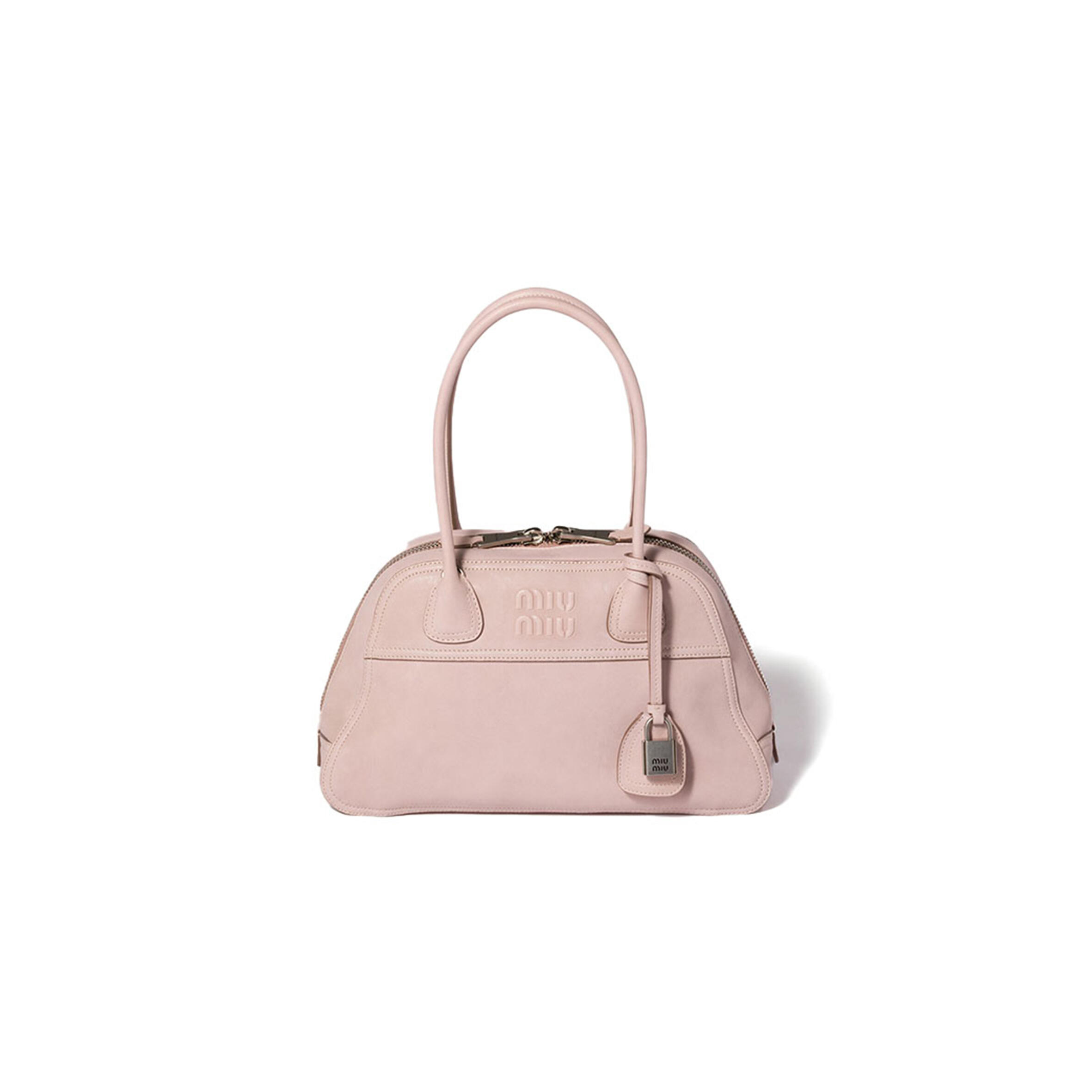 MIU MIU VIVANT NAPPA SOFT LEATHER HANDBAG 5BB199 (28*17*9.5cm) MIU MIU VIVANT NAPPA SOFT LEATHER HANDBAG 5BB199 (28*17*9.5cm)